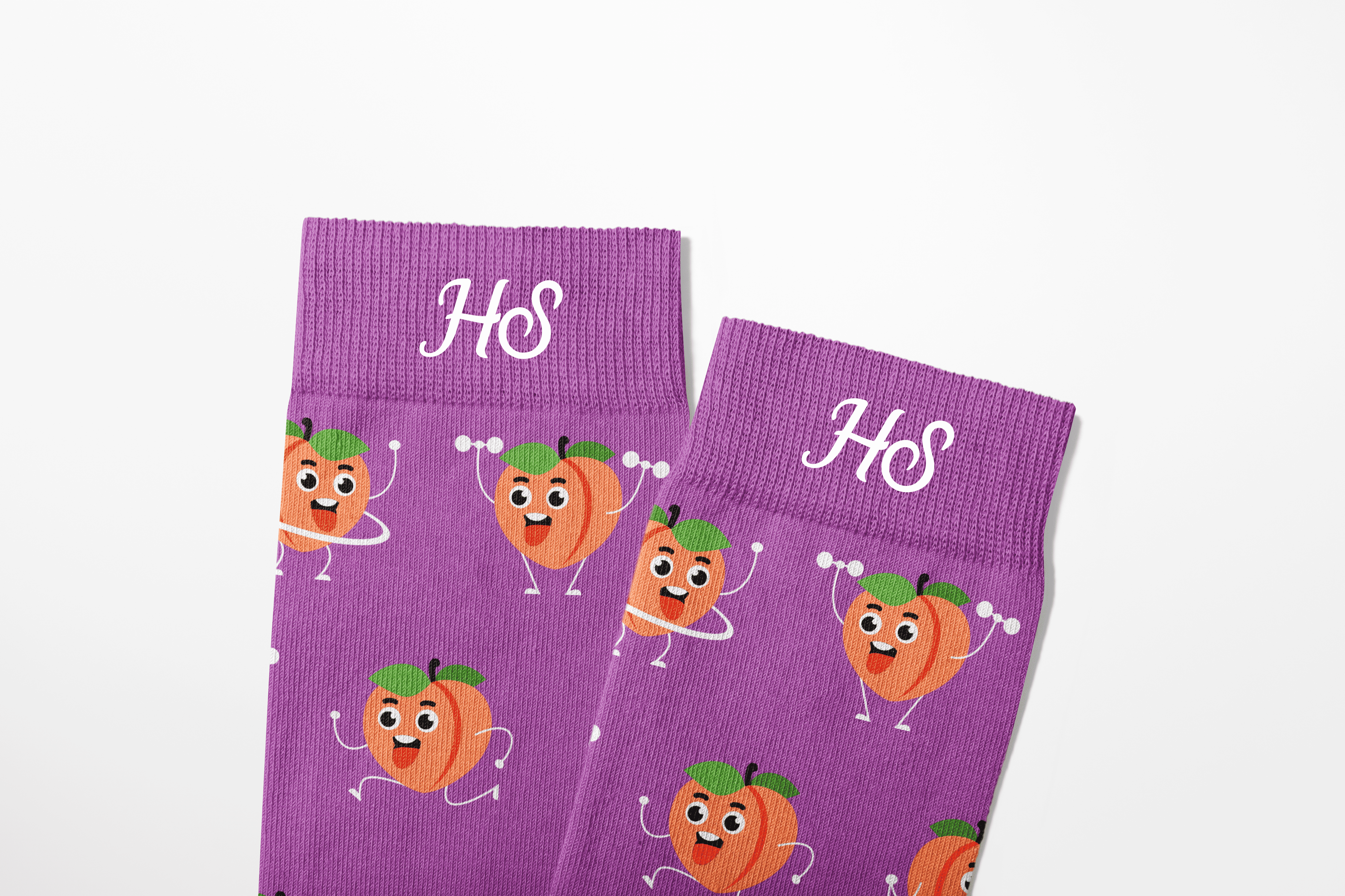 Healthy Life Socks - Peach