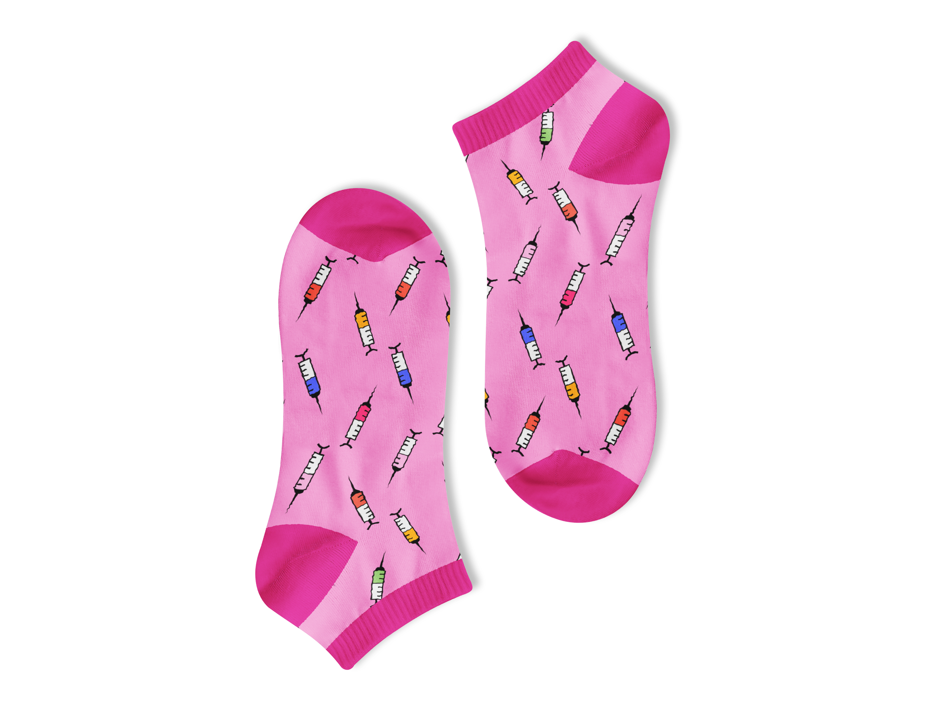 Syringe Ankle Socks – Pink Edition
