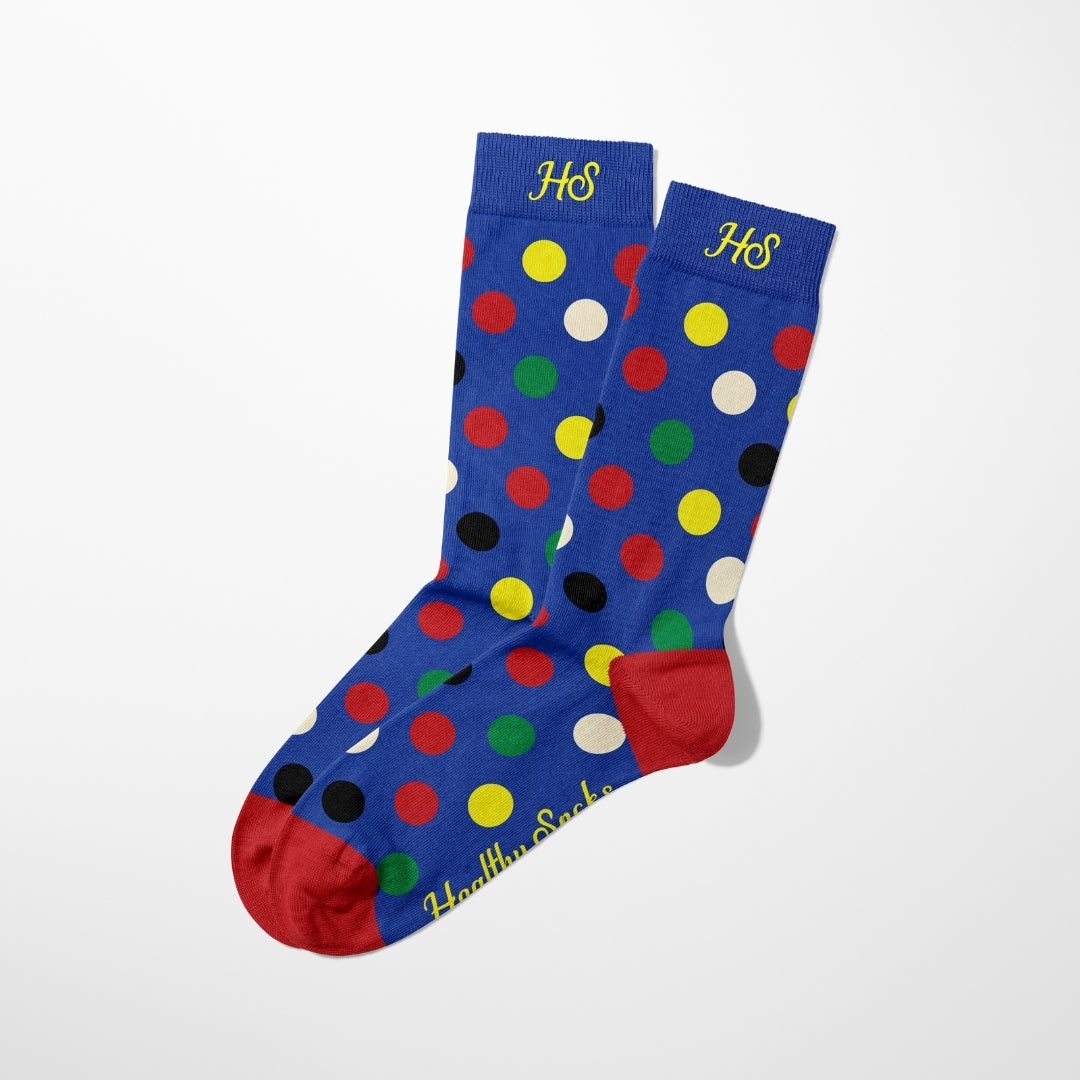 ECG Dot Socks – Blue Edition