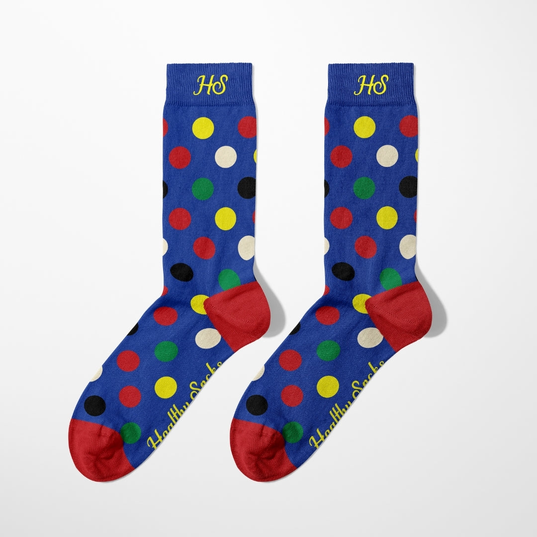 ECG Dot Socks – Blue Edition