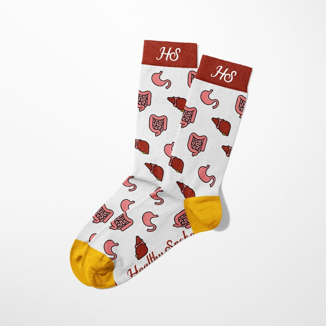 Gastrointestinal Socks - White Edition
