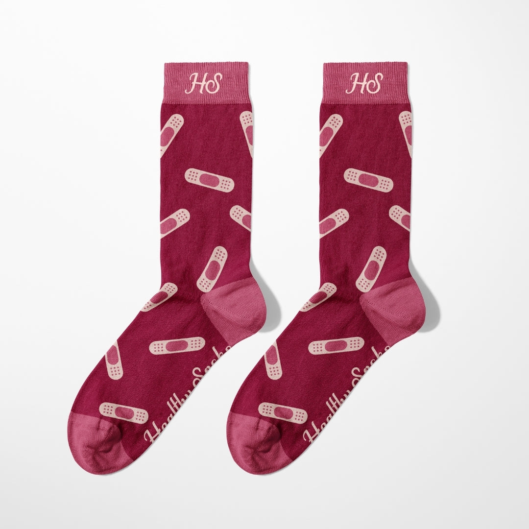 Plaster Socks – Pink Edition