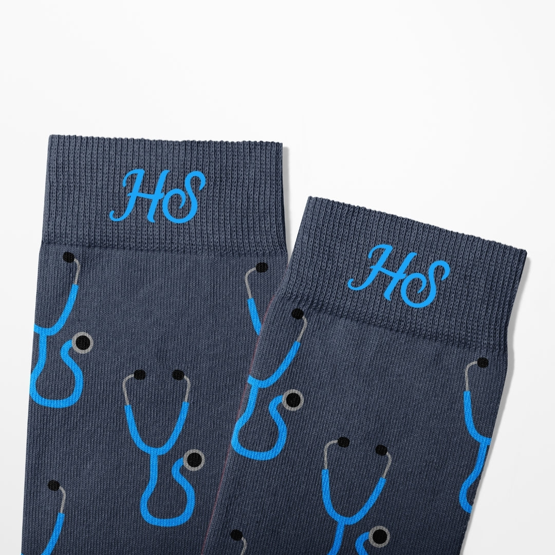 Stethoscope Socks – Gray Edition