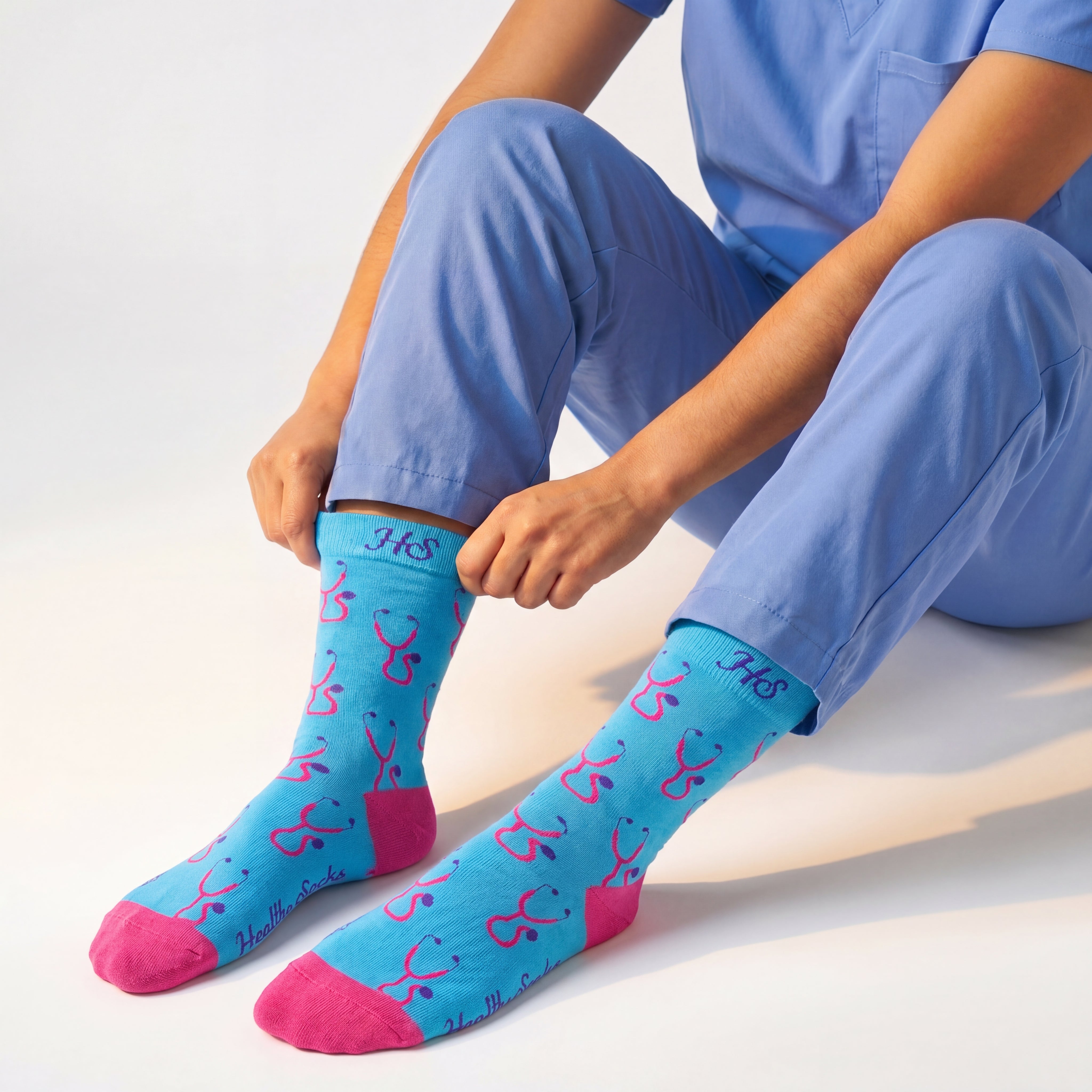 Stethoscope Socks – Blue Edition