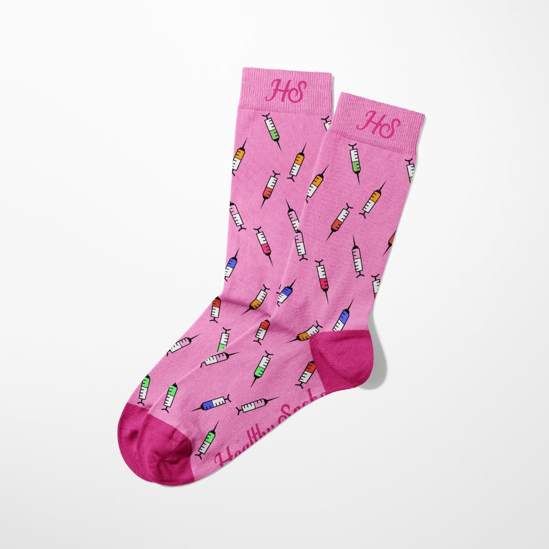 Syringe Socks – Pink Edition