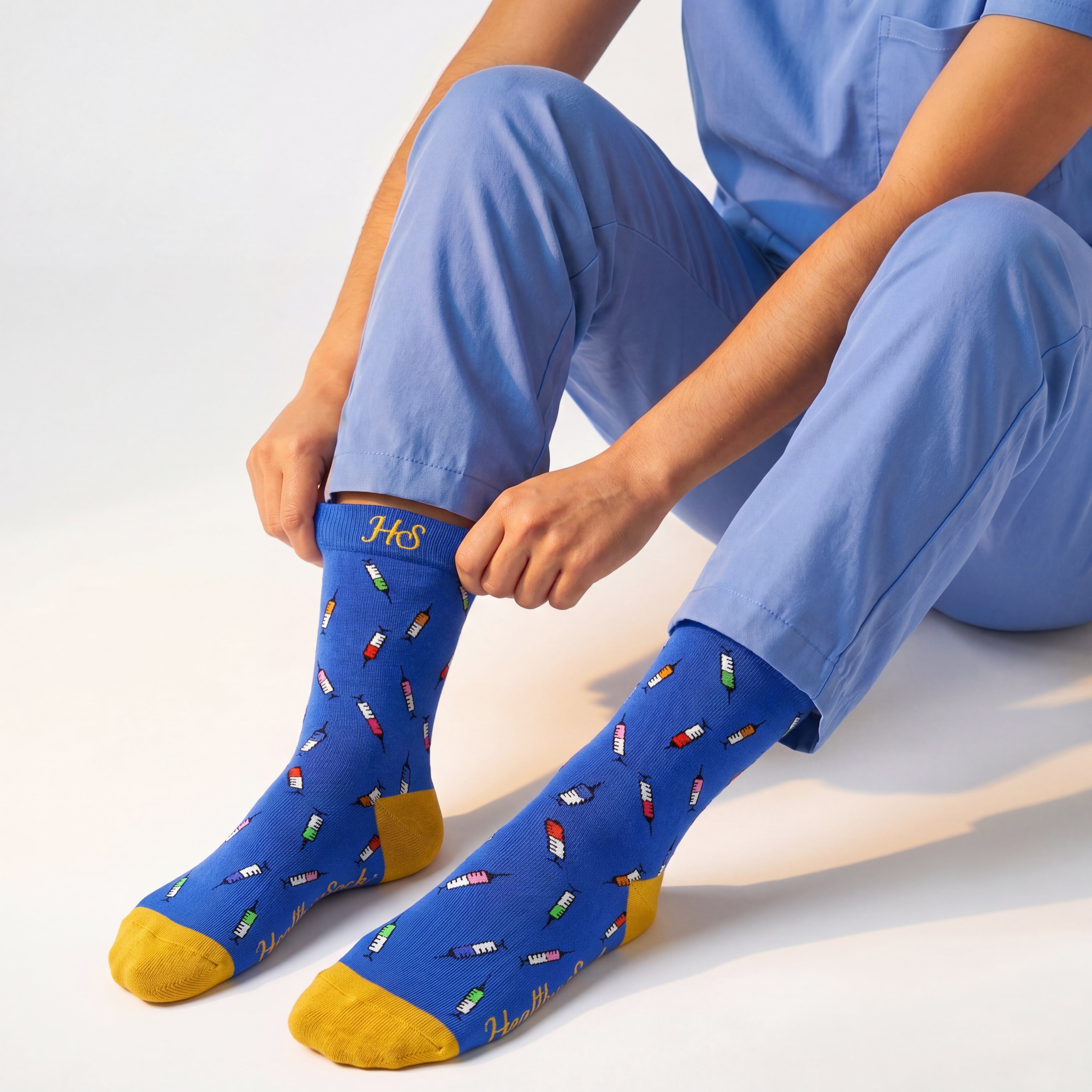 Syringe Socks – Blue Edition