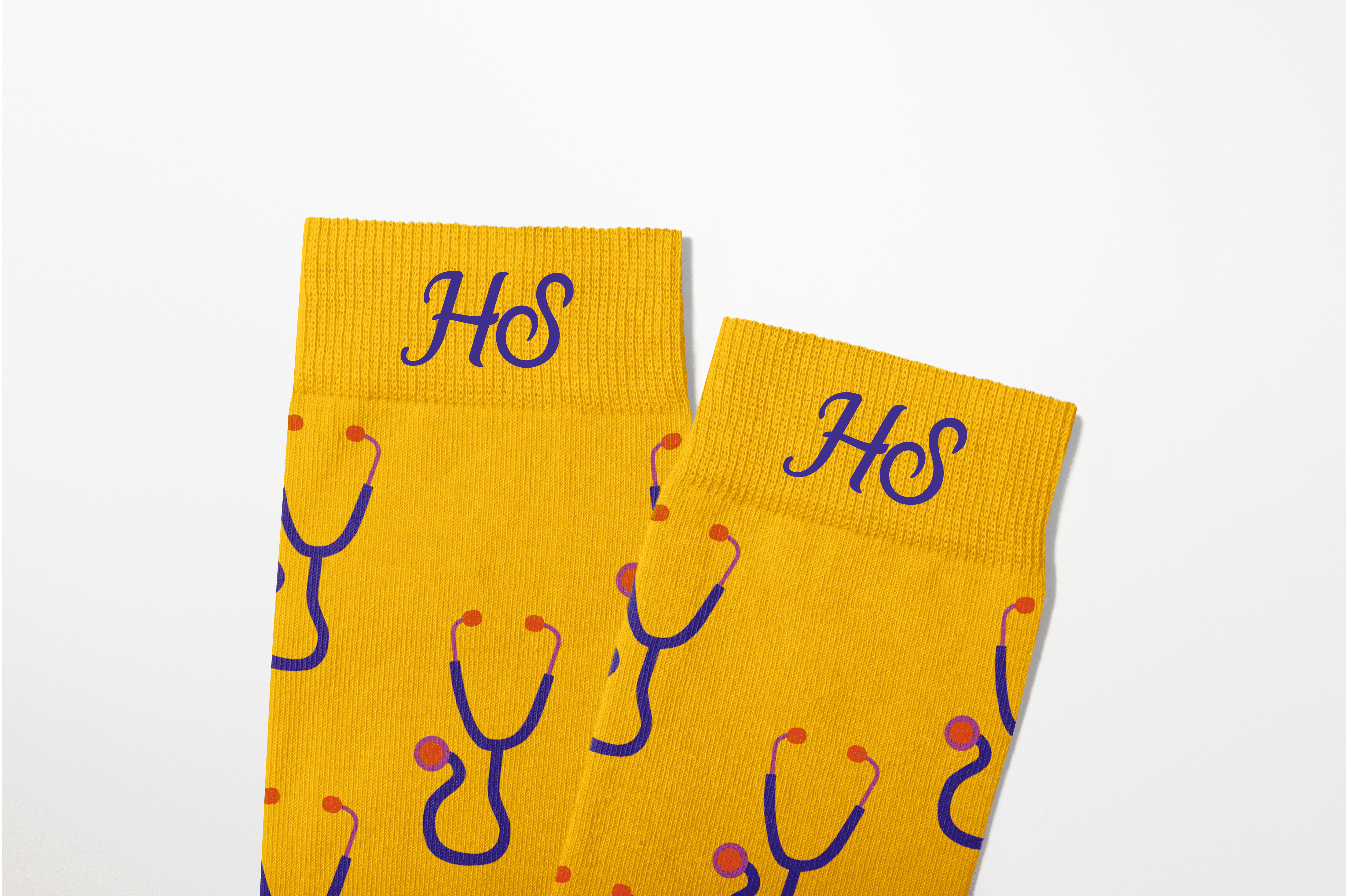 Stethoscope Socks – Yellow Edition
