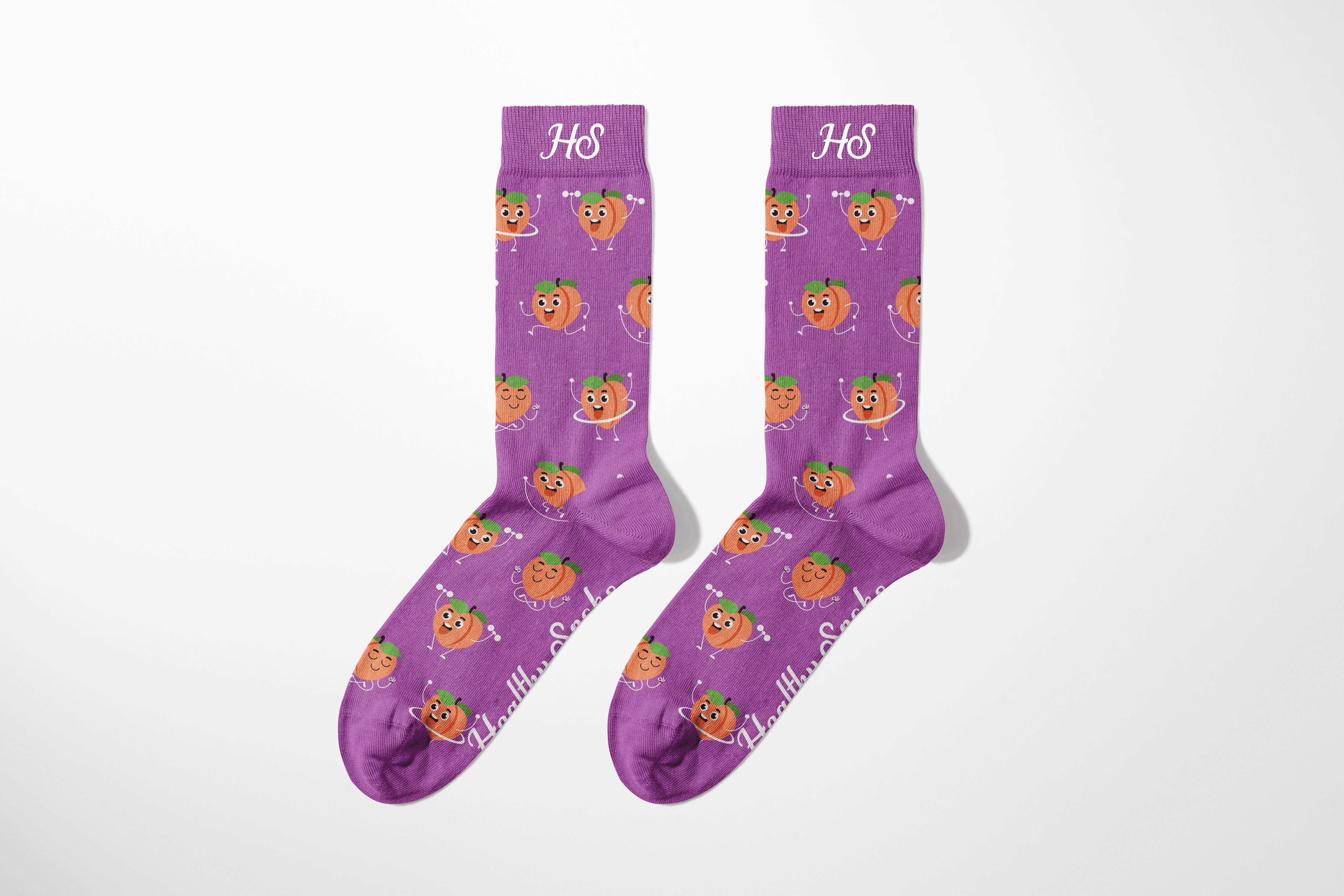 Healthy Life Peach Socks