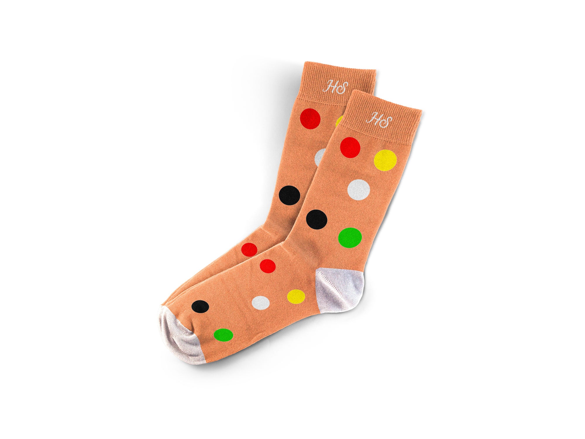 ECG Dot Socks – Beige Edition