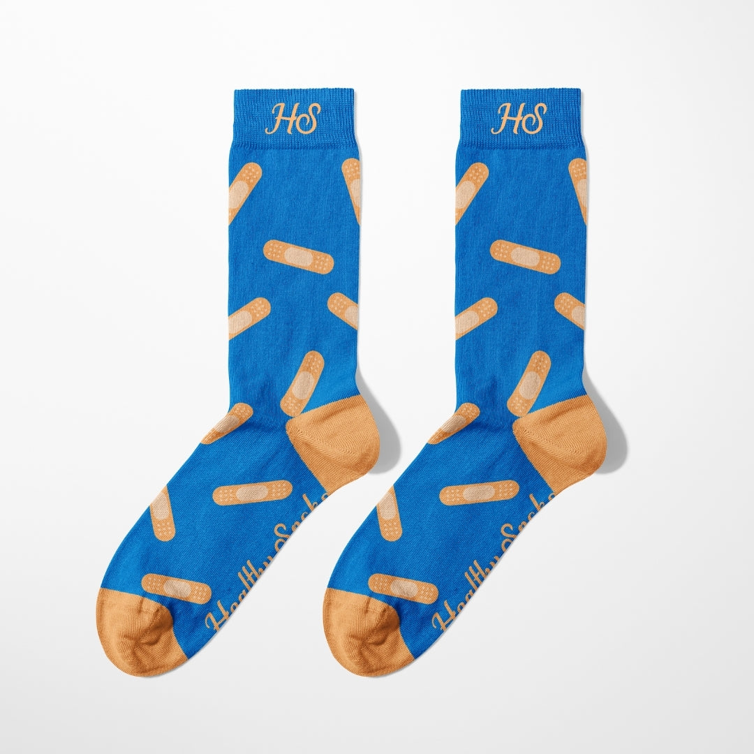 Plaster Socks – Blue Edition
