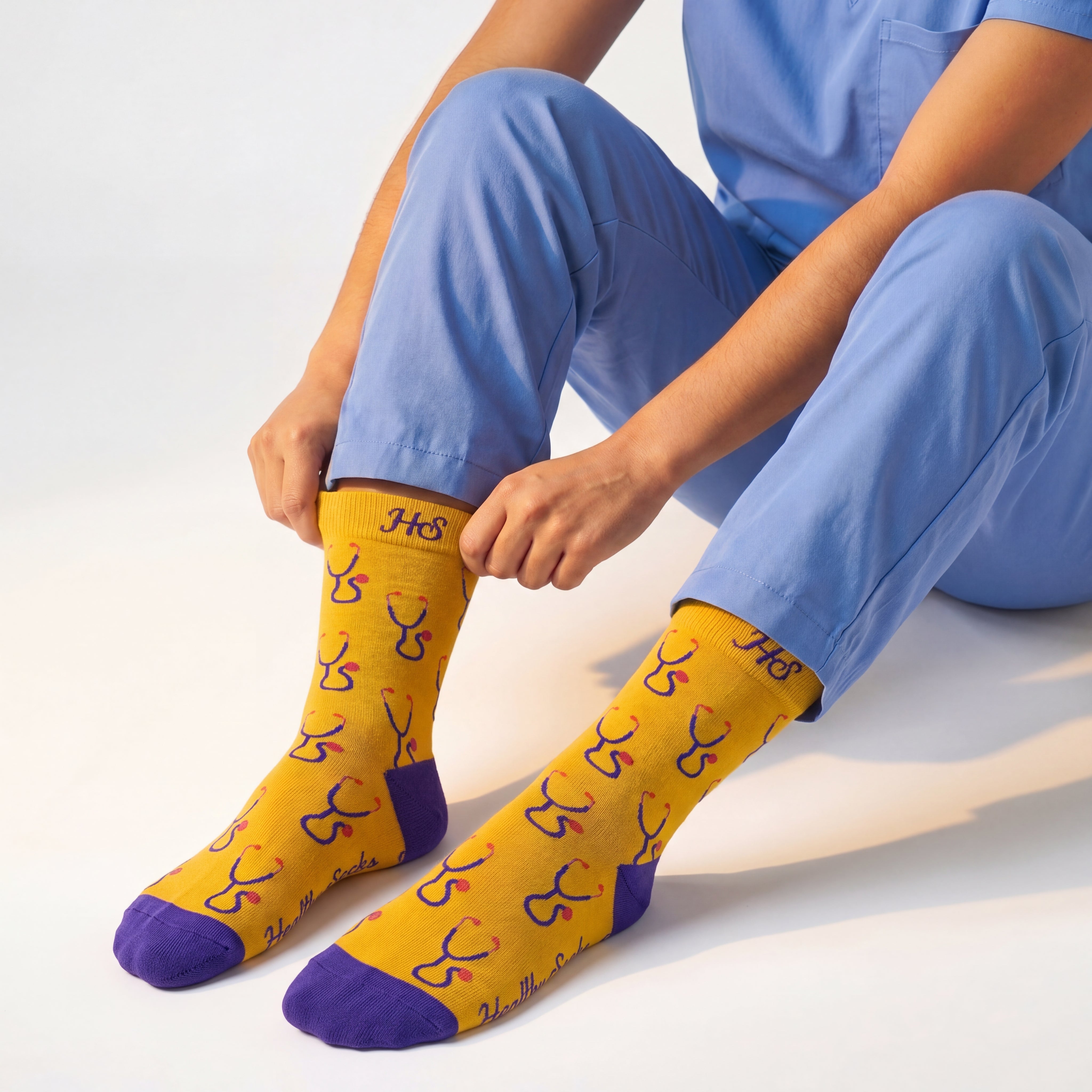 Stethoscope Socks – Yellow Edition